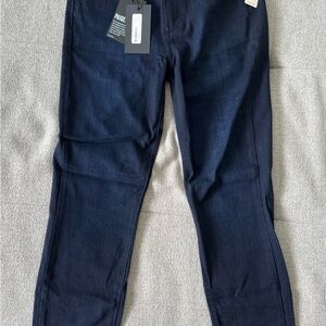 PAIGE Women's Verdugo Ankle Mid Rise Ultra Skinny Dark Blue Jeans